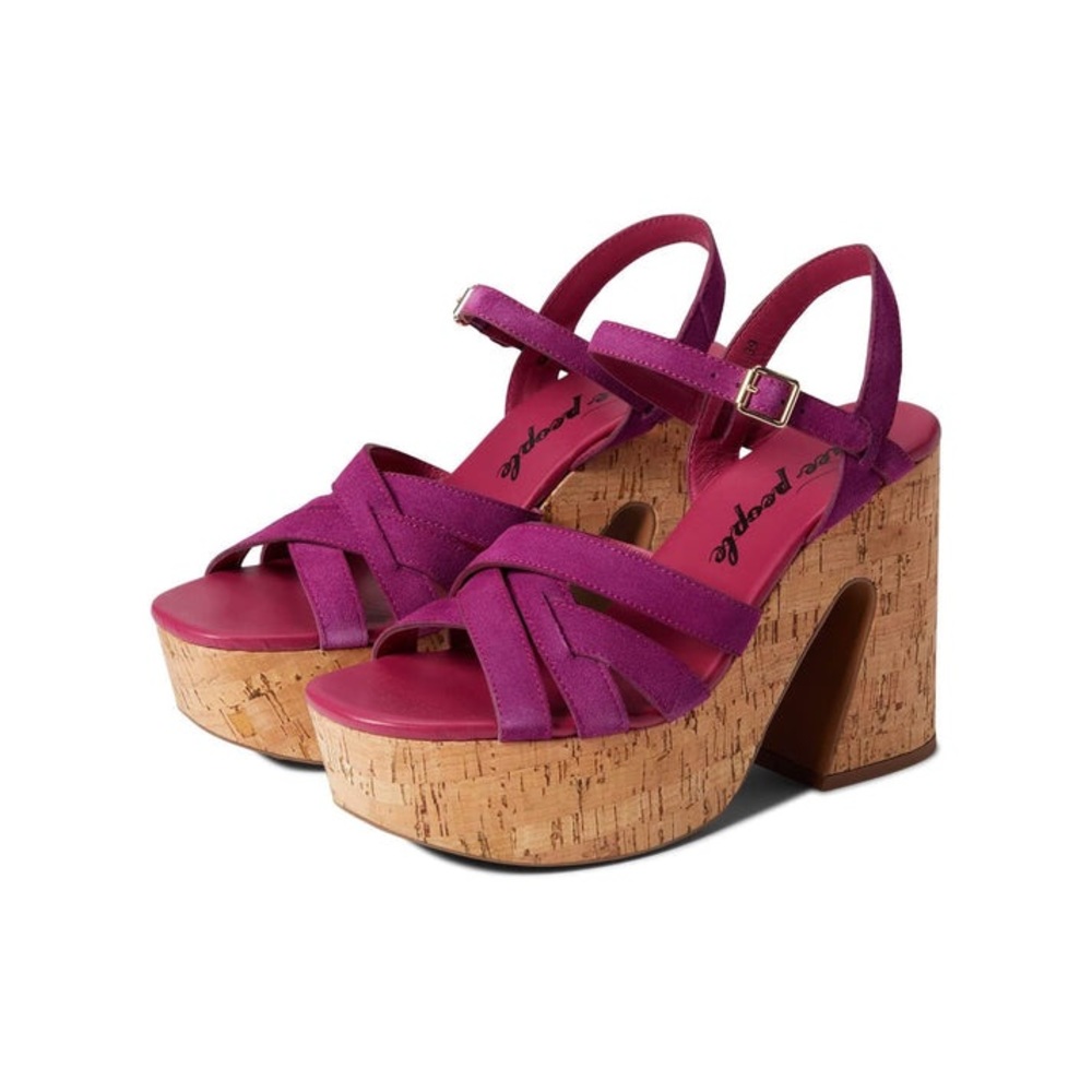 Suede retro platform sandals - Brand New in Box